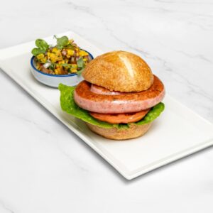 CHICKEN SAUSAGE BURGER