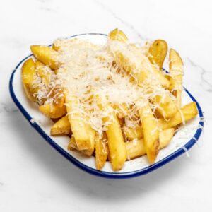 FRIES WITH PARMESAN & TRUFFLE OIL WITH UMAMI BROS MAYO (EGG, DAIRY, MUSTARD)