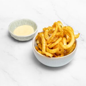 Curly Fries With Umami Bros Mayo (Egg, Mustard)